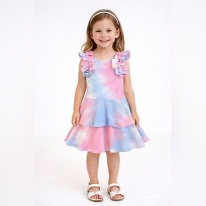 NEW  Isobella & Chloe Girls Tye Dye Dress 4T 4